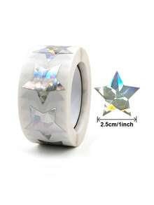 500 piezas de Pegatinas de Estrellas Brillantes - Estrellas autoadhesivas adecuadas para recompensas, manualidades y uso en el aula - Multicolor - Ver 16