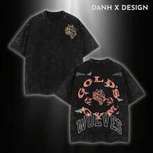 Super Value Hot  T-Shirt  Gold Gym Oversized Tee – Legacy Iron Edition Streetwear For Hardcore Lifters & Vintage Gym Culture Fans Suitable Gift For Fans SD0082 - 黑色 - 查看 4