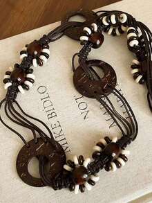 1 chiếc thắt lưng tua rua nhiều lớp phong cách cao bồi miền Tây Bohemian - Phong cách Mỹ Y2K sang trọng cổ điển, được trang trí bằng hạt ngọc lam và tua rua đính hạt, phụ kiện eo thời trang, mộng mơ đậm chất đồng quê, phù hợp cho các lễ hội âm nhạc, kỳ nghỉ, bãi biển và trang phục thường ngày. - Nhiều màu - Xem 5