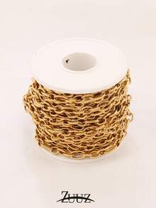 1m Stainless Steel Wide Chain, DIY Jewelry Making Supplies For Necklace, Bracelet, Anklet - 1-meter Chain - View 4