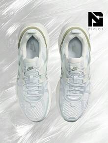Nike V2K Run Photon Dust Light Silver (Women's) – Women's Lifestyle Sneakers – Shoes For Woman-Vintage-Spring & Summer-Inspired Running Shoes, Shock-Absorbing Comfort, Gym To Streetwear Casual Wear-Easter Gift–FD0736 006 - Photon Dust/Summit White/Light Army/Light Silver - 查看 3