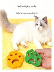 2 Pcs Pet Hair Remover For Laundry & Furniture, Multi-Surface Pet Hair Removal Tool, Reusable Dog Hair Remover For Couch, Efficient Cat Hair Remover For Home Cleaning, Quickly Removes Pet Fur & Lint Color Random - 隨機 - 查看 10