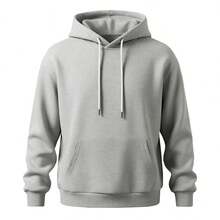 Men's Hooded Sweatshirt And Ankle Pants Two-Piece Set, Casual Pullover Top, Jogging Pants Set, Suitable For Mountaineering, Outdoor Hiking, And Travel - 淺灰色 - 查看 2
