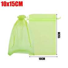 100Pcs Bundle Mouth Organza Drawstring Garden Bird Proof Net Fruit Protection Bag Mesh Gift Packaging Bags Gardening Tools - 100pcs - View 14