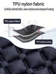 1pc Ultralight Compact Inflatable Sleeping Pad With Foot Pump And Pillow, Ideal For Camping, Backpacking And Hiking, Camping Equipment - Multicolor - View 2