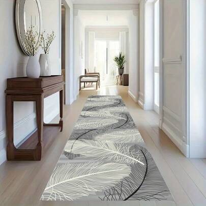 1pc Modern Carpet Runner, For Hallway, Living Room, Bedroom, Sunroom, Hardwood Floor Mat, Home Decor
