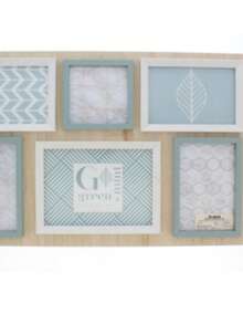 Portaretrato, material resistente madera- capacidad de 6 fotos es para pared- hermoso color medida de foto 5x7 - A - Ver 3