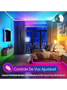SMART RGB LED Strip Light 5 Meters/3 Meters, Color Control, 44 Keys, USB Input - 5 metros - Ver 5