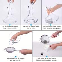 200/400/800pcs Stainless Steel Cleaning Beads, Glass Cup, Bottle, Hookah, Wine Bottle Cleaning Beads, Smoking Accessories (200pcs/Box) - Gun Black - View 3