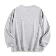 Women'S Black Fantasy Dragon On Book Graphic Sweatshirt - Cozy Pullover With Floral & Starry Night Design, Soft Round Neck Long Sleeve Casual Sweater For Book Lovers & Dragon Enthusiasts, Spring/Fall Literary Inspired Apparel, Fall Sweatshirt For Women, Fall Clothe For Women, Women' Sweatshirt, Sweater For Women, Women Fall Clothe - 淺灰色 - 查看 2