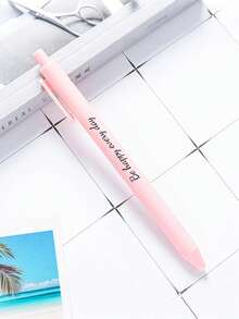 Customized Text/Logo Retractable Metal Pen, Creative Stationery Electroplated Ballpoint Pen, Promotional Gift Pen - Multicolor - View 20