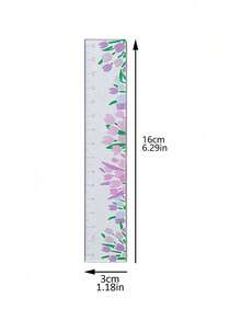 1 Transparent Plant Ruler, Flower Ruler, And Acrylic Ruler (5.91 Inches, With Centimeter Markings), Suitable For Use In Schools And Offices! - A - View 2