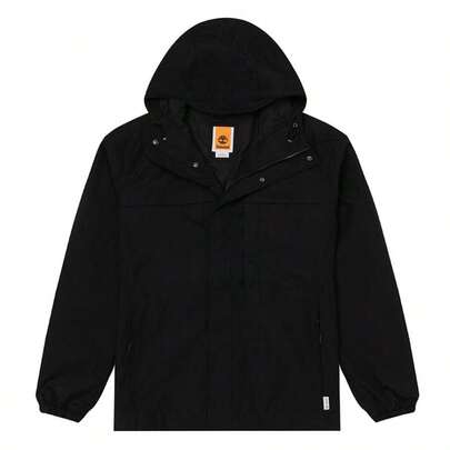 Timberland Men's Jacket/Outerwear, Easy On & Off Woven Hooded Jacket, AF WR Benton Shell, Comfortable For Daily Commute, Outdoor Sports, Casual Wear A695W001