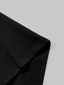 OVDY Men's Round Neck Short Sleeve Casual Summer Retro Printed T-Shirt - Black - View 4