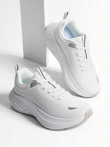 Men's ActiveBreeze Running, Walking, And Tennis Shoes - Comfortable Cushioned Sneakers For Gym Workouts And Jogging White - trắng - Xem 1