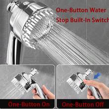 2-In-1 Pet Shower Head With G1/2 Connector, Massage Silicone Filter Pad - Silver - View 6
