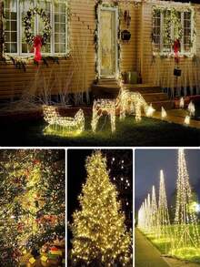 Guirlandes lumineuses en fil de cuivre à LED, alimentées par batterie, non conductrices, multicolores. Ces petites guirlandes décoratives sont parfaites pour Halloween, Noël, la Saint-Valentin et les célébrations de mariage, ainsi que pour la décoration printanière, le jardin, les lumières de jardin de fées, la décoration de chambre, les demandes en mariage et les décorations de mariage. - Multicolore - Voir 7