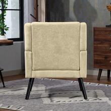 Living Room Chairs - Beige + Upholstered - View 5