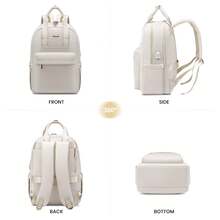 LOVEVOOK Laptop Backpack For Women, 17 Inch Travel Laptop Bag, Waterproof Computer Backpack Purse For Work Teacher Nurse, Durable Casual Daypack - Màu be - Xem 8