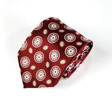 Corbata con estampado de cachemira, diseño elegante vintage, corbata adecuada para graduación, entrevista de trabajo, atuendo de oficina, reuniones y eventos sociales, opción de regalo, corbata de moño de moda con cuerda trenzada y hebilla decorativa ajustable, adecuada para trajes formales, camisas, banquetes, bodas, ocasiones de negocios, regalo de corbata de alta gama - Multicolor - Ver 2
