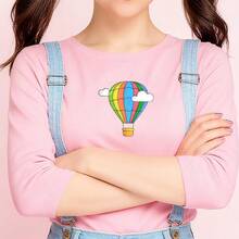 4 Sheets Cute Cartoon Pattern Self-Adhesive Embroidery Kit, Water Soluble Stabilizer Sheets, Washable Stick & Stitch Embroidery Patterns - A - View 9