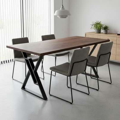 Loja da Isa Base De Mesa Tóquio Para Tampos De Madeira Até 1,80m X 0,90m