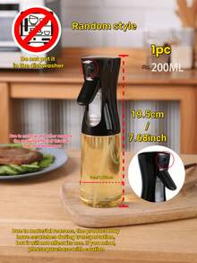 1个便携式橄榄油喷雾瓶/倾倒瓶,二合一自动翻盖油瓶/烹饪喷雾瓶,塑料厨房油瓶,适用于烹饪、烧烤、空气炸锅、烘焙、沙拉,也可用于园艺喷洒、家居清洁,颜色随机 - B - 查看 12