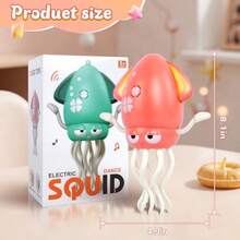 pulpo eléctrico bailarín con música y luces juguete sensorial recargable para bebés y niños regalo - Rosa - Ver 1