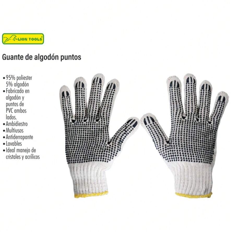 GUANTES DE ALGODÓN UNITALLA MODELO 0842 LION TOOLS | PROTECCIÓN BÁSICA - A - Ver 1
