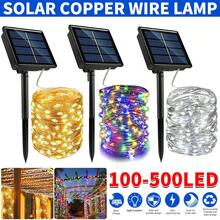 200/300 LED Solar Power String Fairy Lights Garden Outdoor Party Christmas Lamp[White,33FT 10M 100LED - 1 - 查看 9