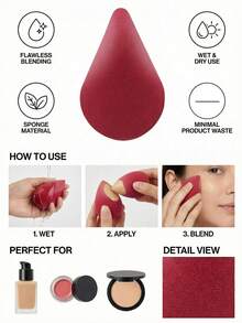 2026新款6色不规则双头美妆蛋，6/12/18/24个套装，不吸水美妆蛋，适用于BB霜、粉底、遮瑕膏，专业化妆师及新手适用，日常通勤补妆工具 - 彩色 - 查看 7