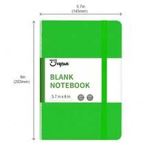 Cuaderno de notas en blanco, A5, 160 páginas 100 g/m² Libros de bocetos con tapa dura Diario para escribir, 5.7 pulgadas x 8 pulgadas Cuadernos para el trabajo (Verde) - Verde - View 8