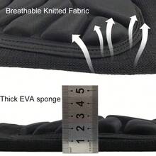 Dicke Schaumstoff Knieschoner, Unisex, geeignet für Basketball, Volleyball, Fußball, Wandern, Radfahren und andere Sportarten - Schwarz - Übersicht 3