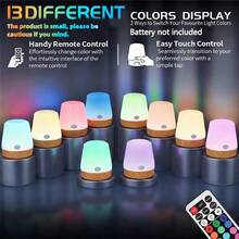 1pc RGB Eye-Care Lamp, LED Light Source, Bedside Night Light, Atmosphere Light, Bedroom Lighting, Suitable For Room, Nighttime Lighting, Illumination, Hanging Design, Control Function, Battery Powered (Batteries Not Included), Reading Lamp - Bedside Lamp - View 10