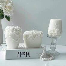 Multi-Functional Rattan Flower DIY Handmade Fragrance Plaster Silicone Mold For Home Use - White - View 2