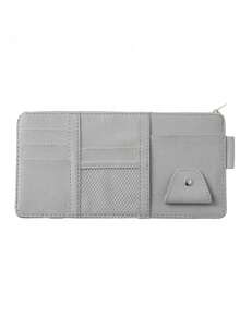 Car Sun Visor Storage Bag With Multi-Pocket Organizer, Universal Fit For Most Vehicles, Keeps Sunglasses, Cards, Driver's License, Registration And Insurance Documents Neatly Accessible, Clutter-Car Interior Companion For Daily Commute, Road Trip Essentials, And Fashion Accessories, Simple Quick-Access Storage Solution For Driving Essentials, Durable Lightweight Design, Perfect For Passengers And Driver, Streamlined Vehicle Organization Accessory For Everyday Use - Multicolor - View 12