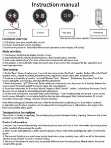 2pcs Kids' Space Series LED Digital Watch Bracelet, Displays Time, Date, Stopwatch, Suitable For Back To School, Birthday, Christmas Gifts - Multicolor - View 6