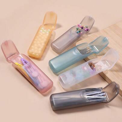 4个/包 透明PP材质迷你收纳盒，小物件整理盒，适用于耳环、戒指、项链、手链、珠宝配件、珠子、水钻、缝纫用品、回形针、U盘、SD卡、旅行收纳