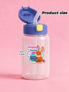 6/12/24pc Customized Easter Stickers(6 Style), Personalized Text Easter Stickers,Cute Egg Bunny Easter Label Stickers, Easter Stickers,Easter Party Stickers, Happy Easter Sticker,Stickers Customizable - Multicolor - View 2
