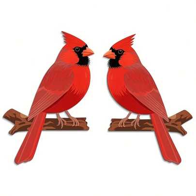 2 piezas Decoración de pared de pájaros rojos de madera para la parte superior de la puerta, diseño de pájaros en ramas de madera, arte de marco de colibrí, adecuado para decoración de puertas del hogar, dormitorio, sala de estar, baño y cocina