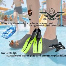 1 Pair Quick-Dry Beach Socks, Soft Sole, Suitable For Snorkeling, Swimming, Boating, Hiking, Surfing - Breathable & Lightweight, Essential Beach Accessory, Pool Float - Black - View 61