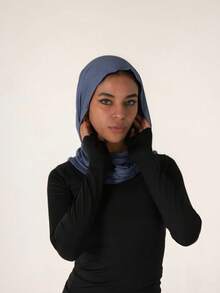 1pc Women's Instant Classic Solid Color Hijab, Pre-Sewn Turban Style Scarf With Adjustable Versatile Wearing Methods, Soft Comfortable Viscose Fabric Suitable For Daily, Sports, Yoga - Multicolor - View 19