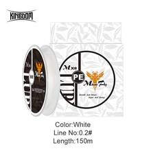 KINGDOM 1支装微型飞钓线，4股PE日本单丝钓线，100米/150米，0.2号、0.4号、0.6号，光滑耐磨，适用于淡水和海水，远投钓线 - 彩色 - 查看 13