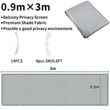 防紫外线阳台隐私屏风网 | 防风遮阳围栏板 | 户外花园和露台隐私解决方案 - 隱私布 - 查看 11