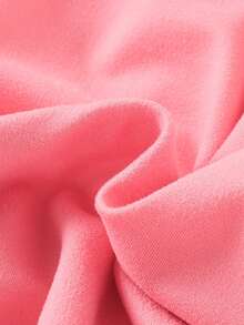 Young Girl' Fashionable Casual Elegant Sweet Cute Unicorn Print Round Neck Cap Sleeve Ruffle Mesh Dress, Summer - Pink - View 8