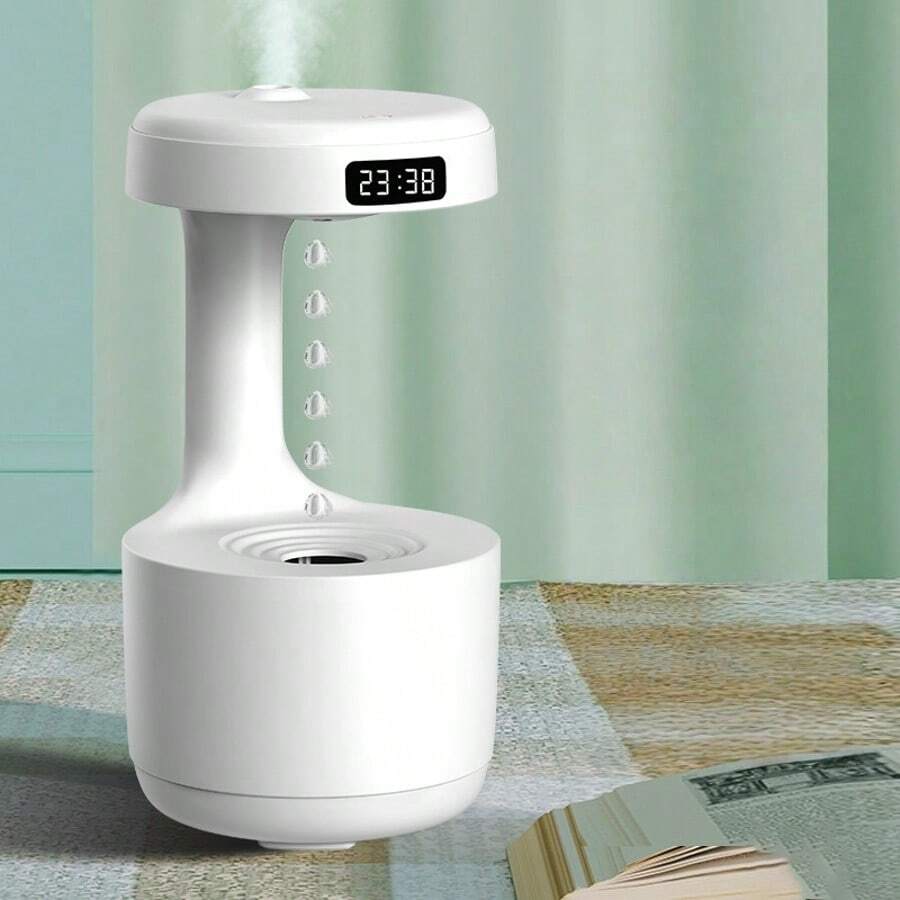 600毫升反重力加湿器带灯，桌面空气雾化香薰机