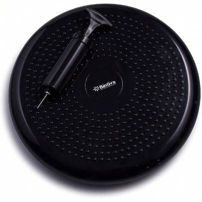 Inflated Stability Wobble Cushion, Including Free Pump/Exercise Fitness Core Balance Disc