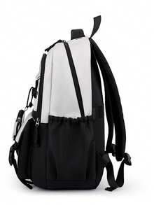 New Casual Utility Backpack, College Student Laptop Bag, Korean Style Middle School Backpack - A - View 6