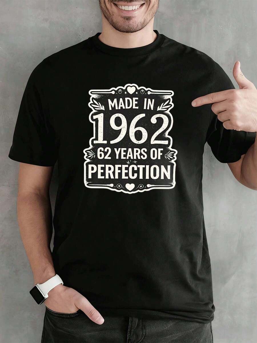 Grands Formats T-Shirts Hommes - Noir - Voir 1