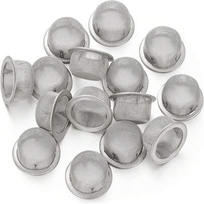 30pcs High Quality Metal Pipe Screens | Metal Pipe Filters | Reusable Pipe Bowl Mesh Filters | Anti-Rust - Pipe Accessories Tools!